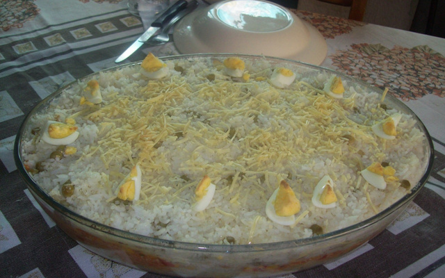 Arroz de forno com frango