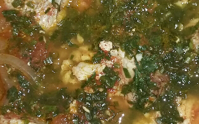 Moqueca capixaba com pirão