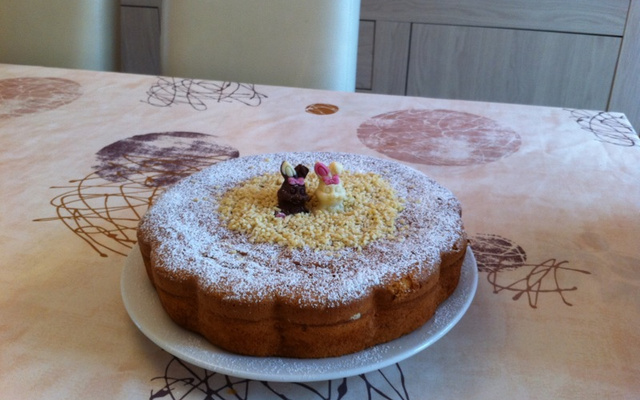 Bolo de  limão e amêndoa da Cati