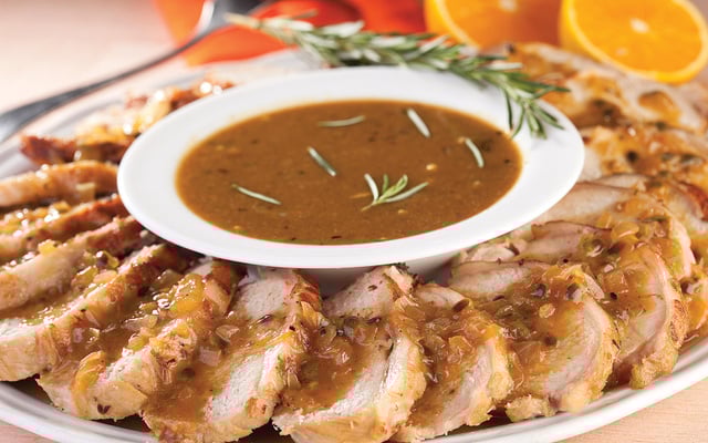 Lombo ao maracujá e mel