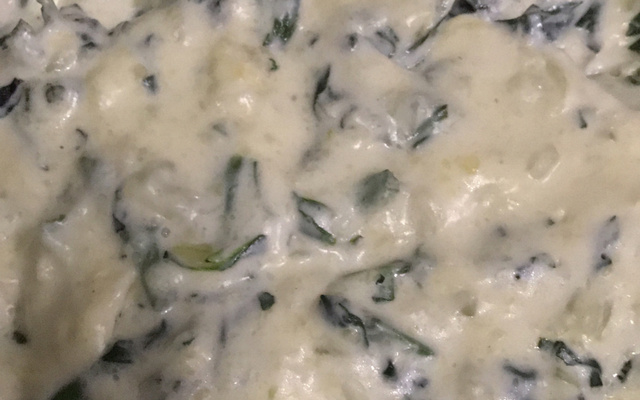 Creme de espinafre fácil e divino