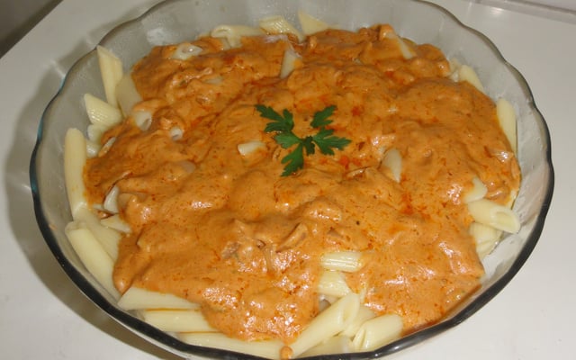 Macarrão penne ao queijo  gorgonzola