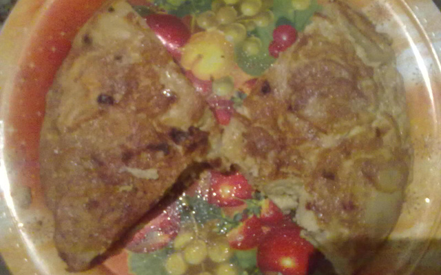 Tortilha de batata e cebola