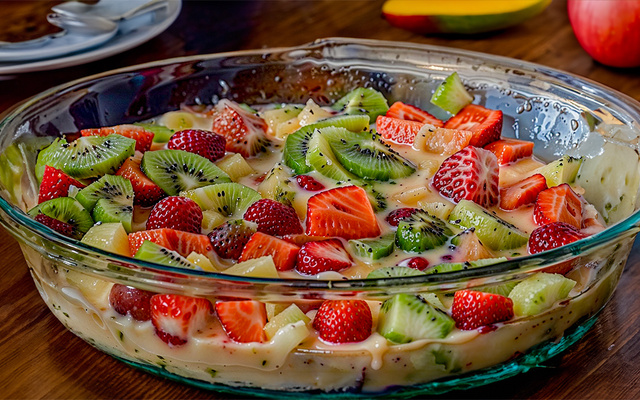 Salada de frutas maravilhosa