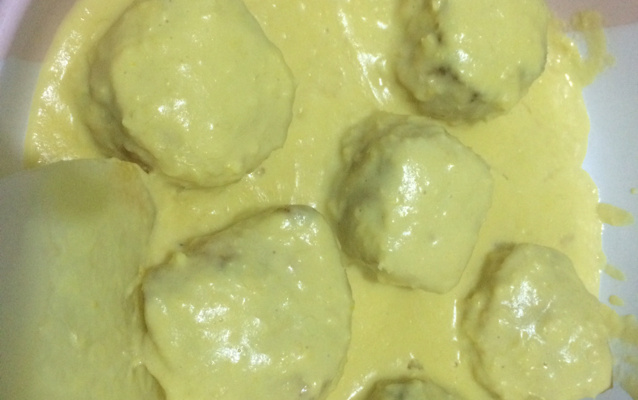 Medalhão de frango ao molho de milho