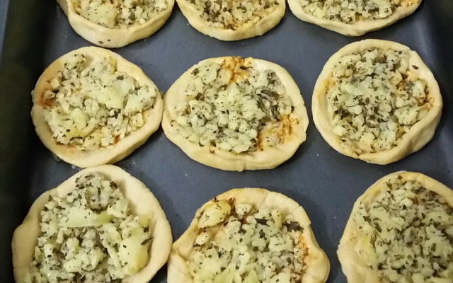 Esfira maravilhosa, massa de batata