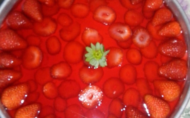 Torta gelada de morango