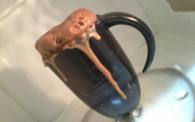 Bolo de café de micro-ondas