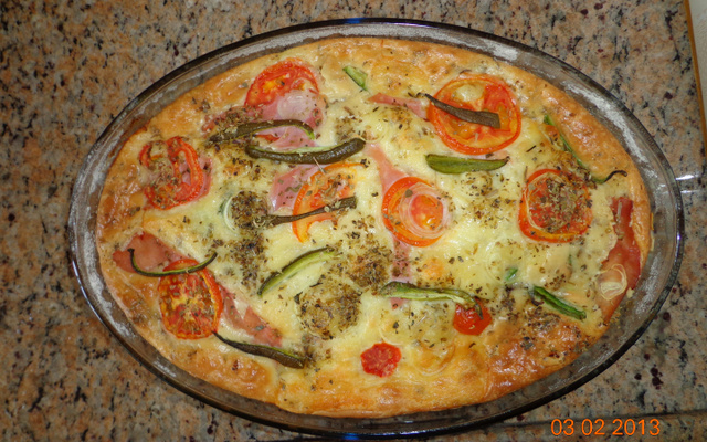 Torta de Presunto e queijo (bauru)