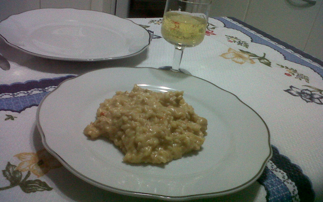 Risoto Frango com Requeijão