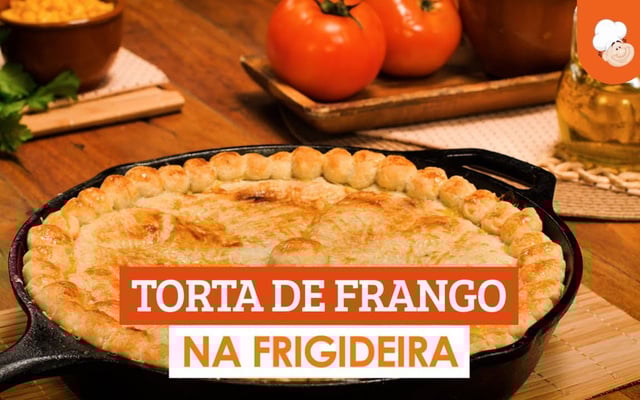 Torta de frango na frigideira