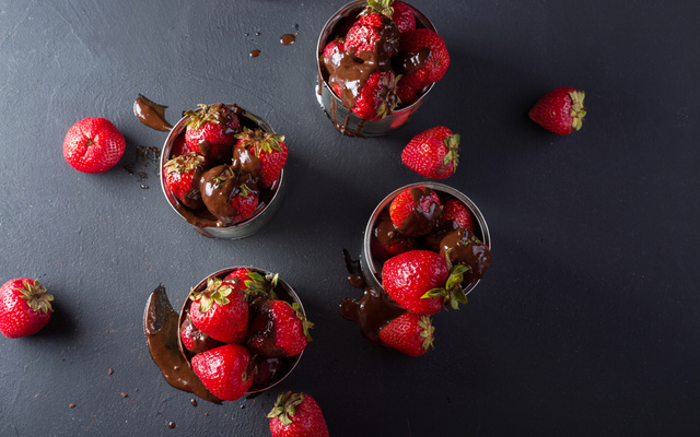 Sobremesa de morango