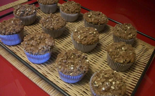 Bolinho integral de maçã e banana