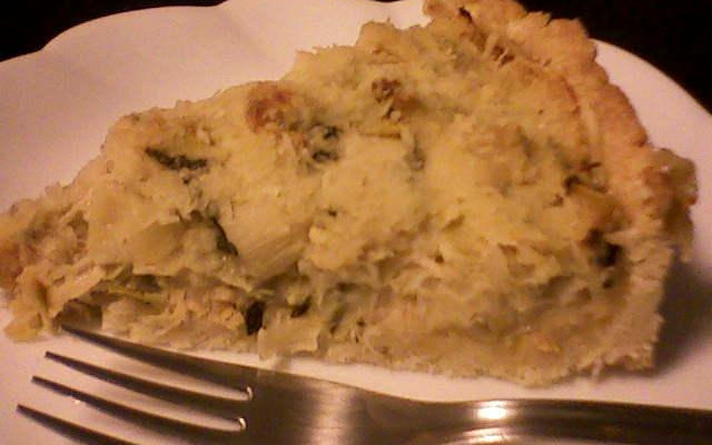 Quiche de alho poró