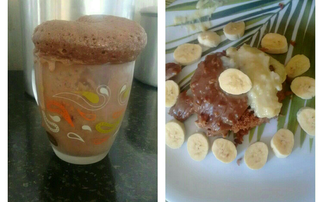 Bolo de caneca + opções de caldas da Lory