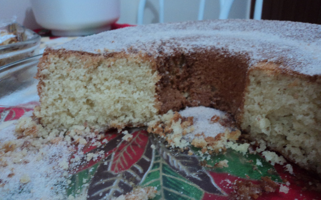 Bolo de casca de maçã