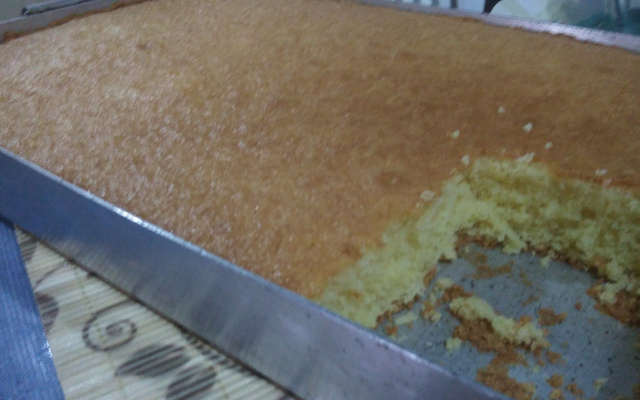 Bolo de fubá com polvilho e queijo