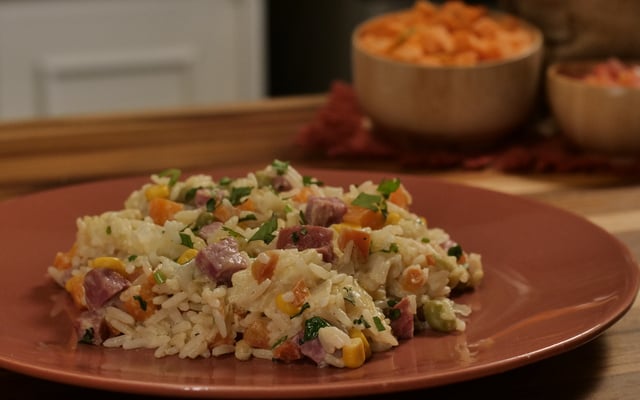 Arroz de forno preguiçoso 