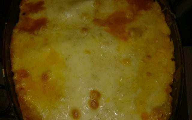 Frango desfiado ao creme de milho