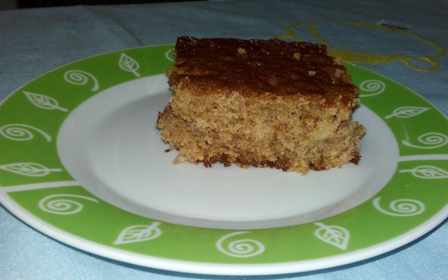 Bolo de banana com aveia