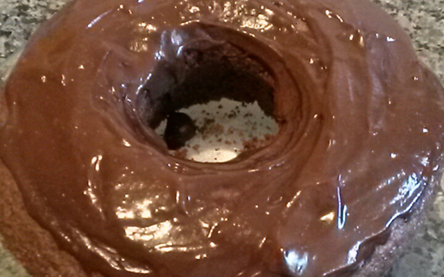 Bolo de chocolate com aveia