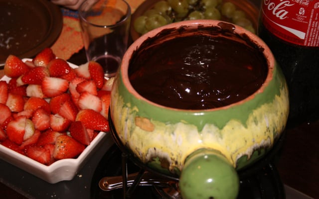 Fondue de chocolate super simples