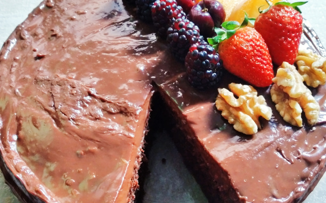 Massa especial de chocolate com café