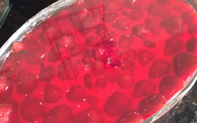 Torta gelada de morango