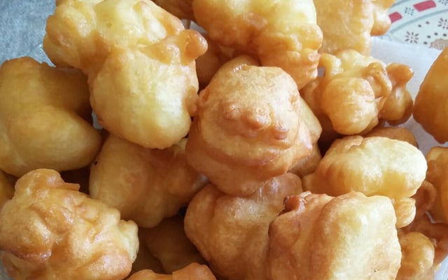 Bolinho de chuva salgado sequinho