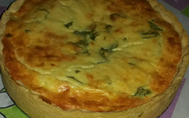 Quiche de presunto e queijo do Glauco