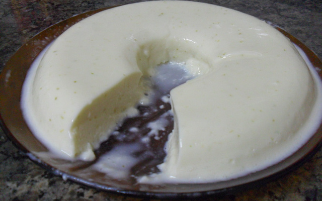 Flan de limão