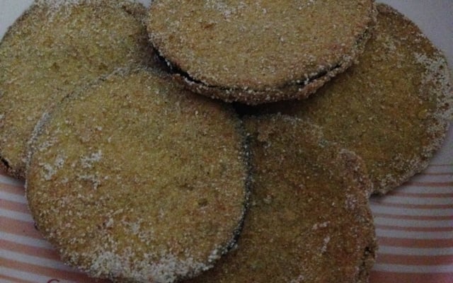 Berinjela frita bem sequinha