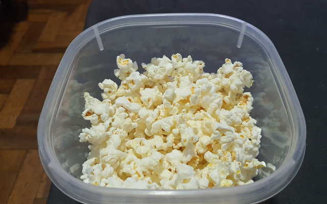 Pipoca fit sem óleo