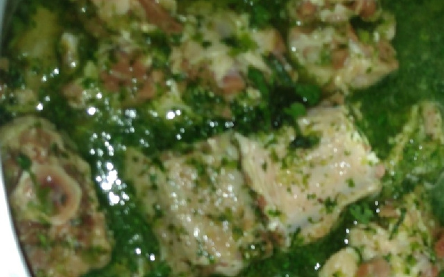 Rabada com manjericão