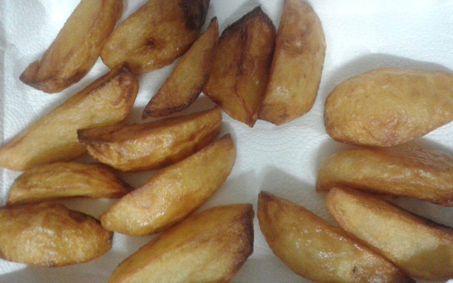 Batata frita na panela de pressão