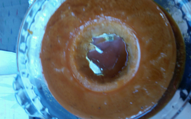 Pudim de leite condesado com leite ninho