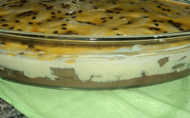 Torta de maracujá simples