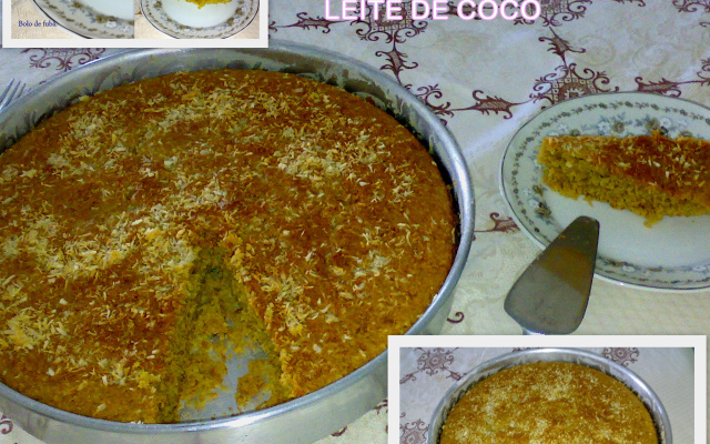 Bolo de fubá com açúcar mascavo do Lúcio Cezar