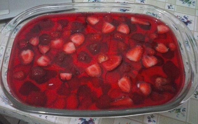 Sobremesa de gelatina