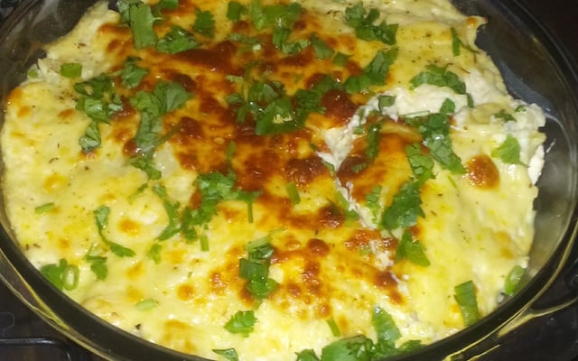 Couve-flor assada na maionese