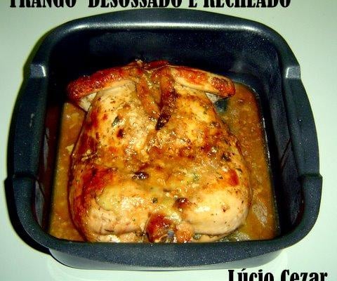 Frango desossado e recheado do Lúcio Cezar