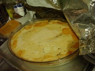 Purê de batata com bacon e frango