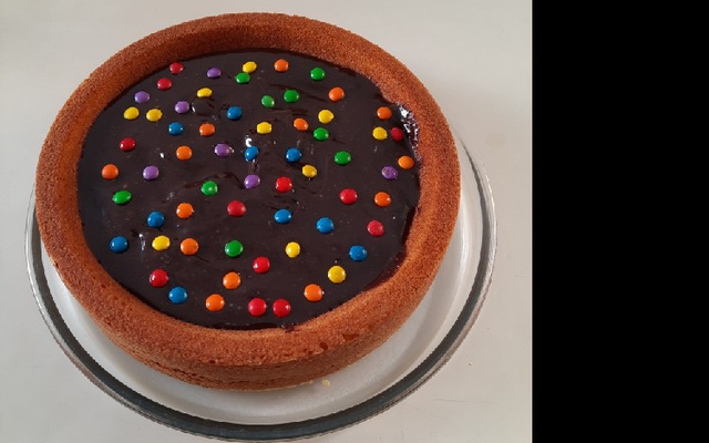 Cobertura de chocolate com creme de leite