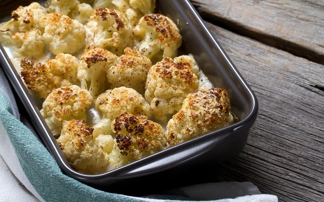 Couve-flor assada na maionese