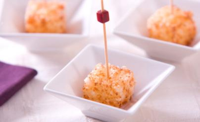Petiscos de Queijo Coalho e Tapioca