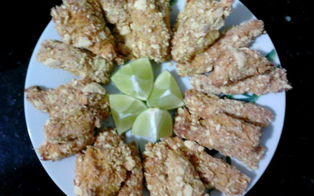 Iscas de frango crocante