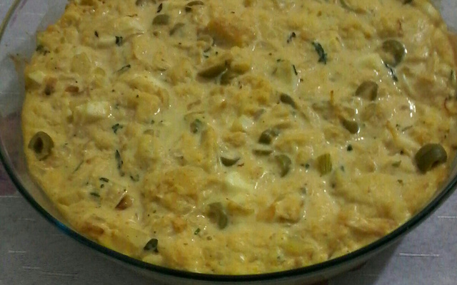 Frango desfiado de forno