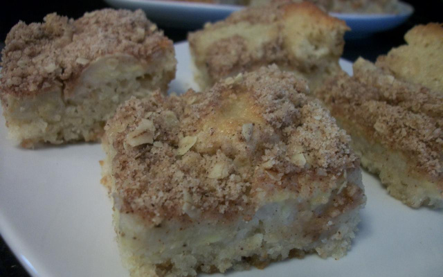 Bolo de banana com aveia