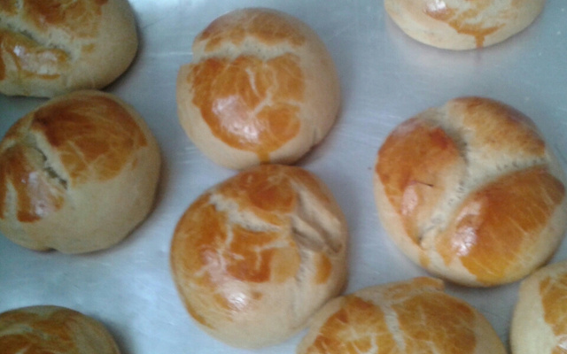 Pão de batata para o lanche das amigas