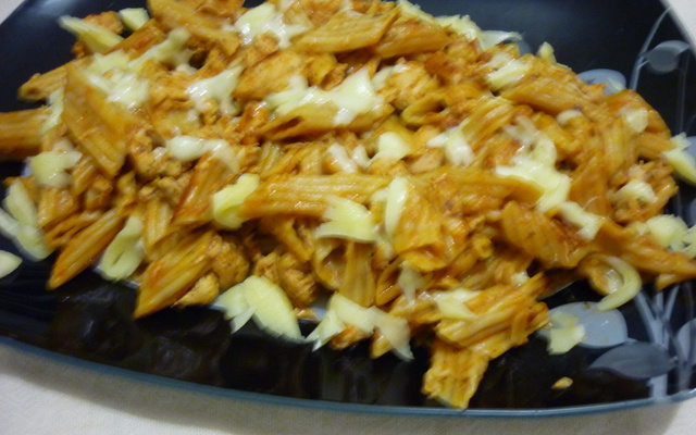 Macarrão rápido com frango